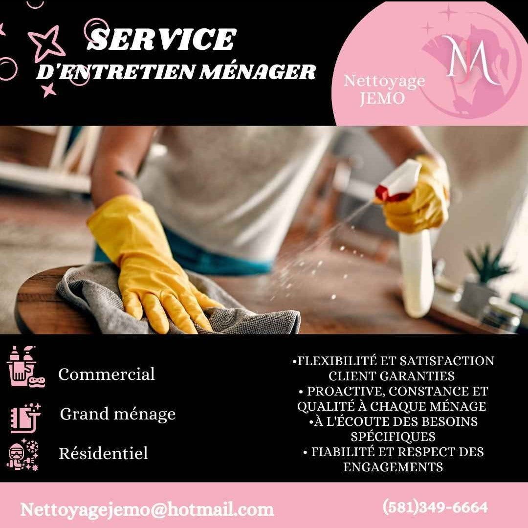 Nettoyage JEMO - Québec / Lévis