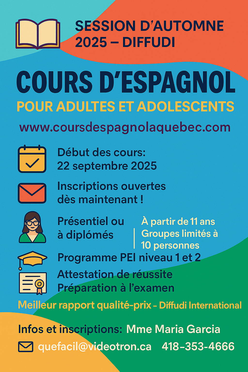 École d'espagnol Diffudi - Capitale-Nationale